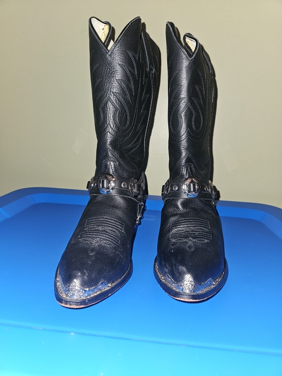Durango Shoes - Durango Women"s Black Leather Western Harness Boots